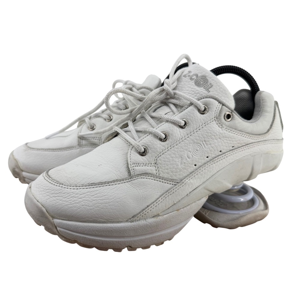 Z-Coil Freedom White Leather Orthopaedic Spring Heel Walking Shoes Womens 8 39